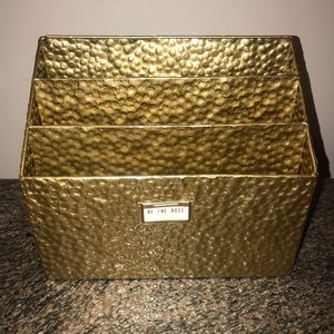 Office folder paperwork organizer gold